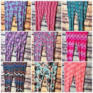 All Lularoe size tall and curvy leggings! 9 pairs! 💜